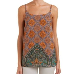 Cabi Women’s Arabesque Camisole Tank Top Gray Paisley Style 3082 Size Small